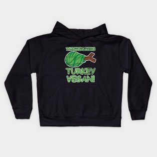 Vintage Thanksgiving Turkey Vegan! Kids Hoodie